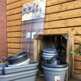 Mein kleines Outdoor Paradies - Urban Gardening Wand Rankgitter Styling