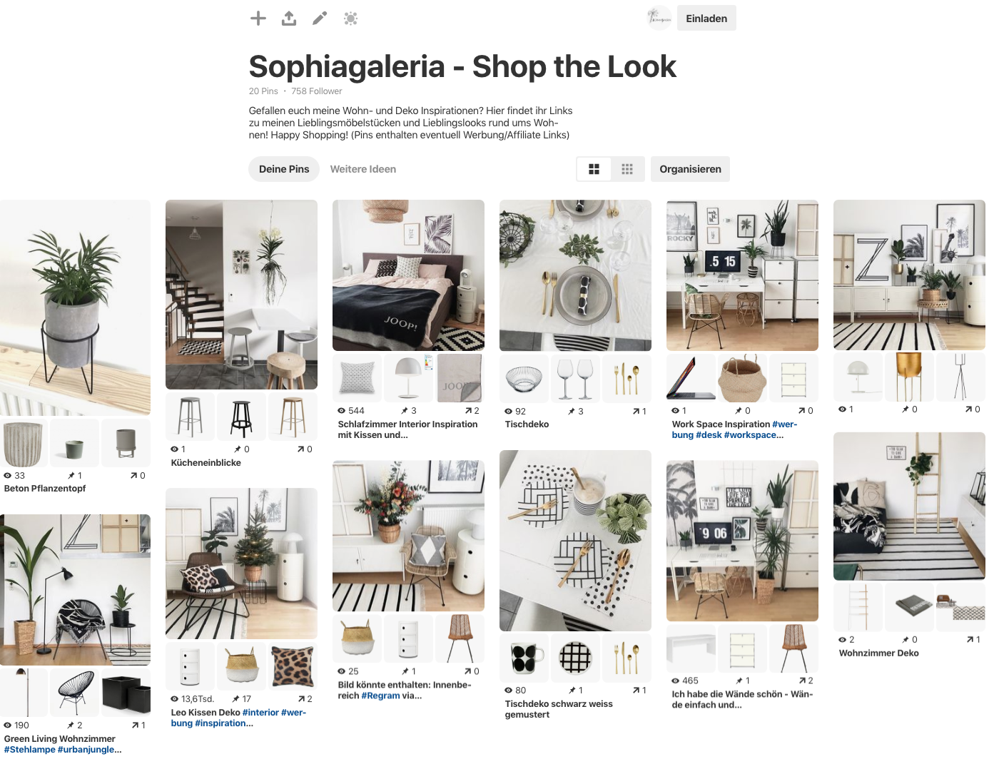 Shop my Look mit "Pinterest Shop the Look" sophiagaleria