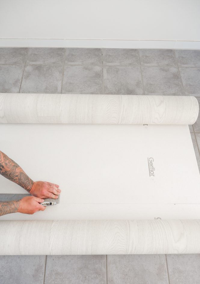 Neuer Vinyl Küchenboden - Ausrollen... fertig! - sophiagaleria