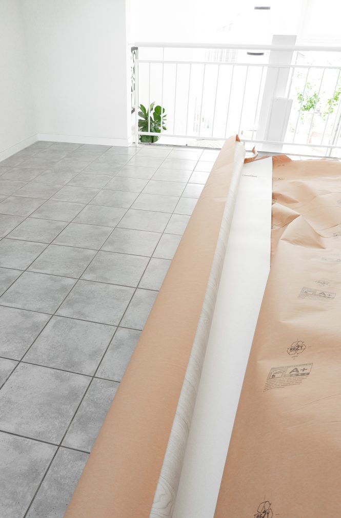 Neuer Vinyl Küchenboden - Ausrollen... fertig! - sophiagaleria