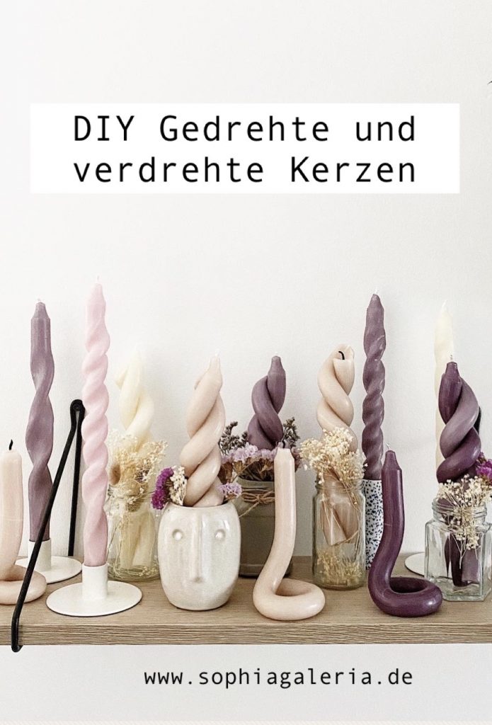DIY gedrehte Kerzen sophiagaleria twisted candles DIY