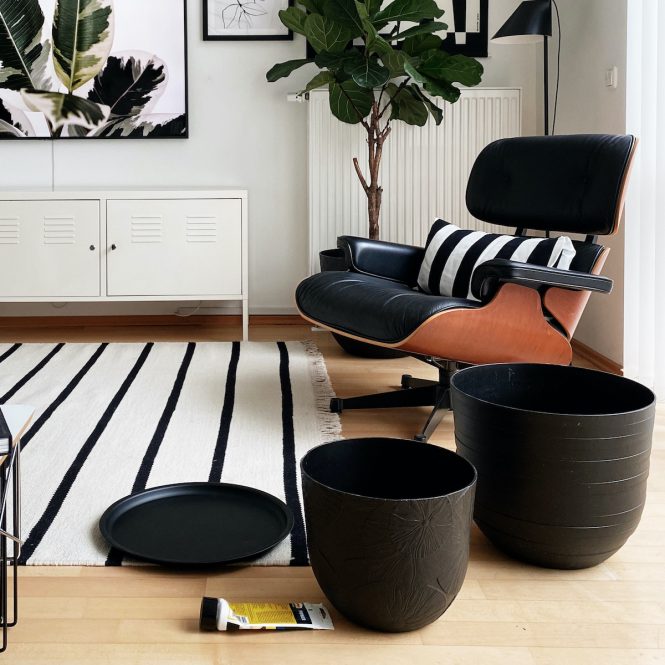 DIY Beistelltisch aus Pflanztöpfen - sophiagaleria