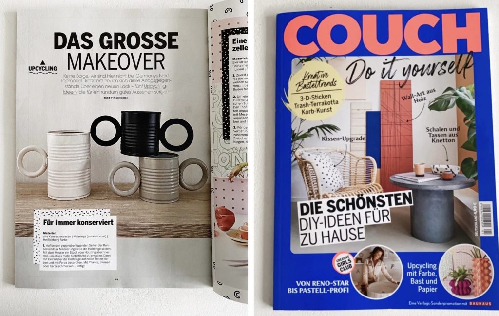 Sophiagaleria Upcycling DIY Idee Couch Magazin
