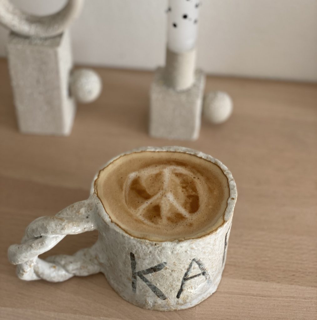 DIY Peace Kaffee Tasse sophiagaleria