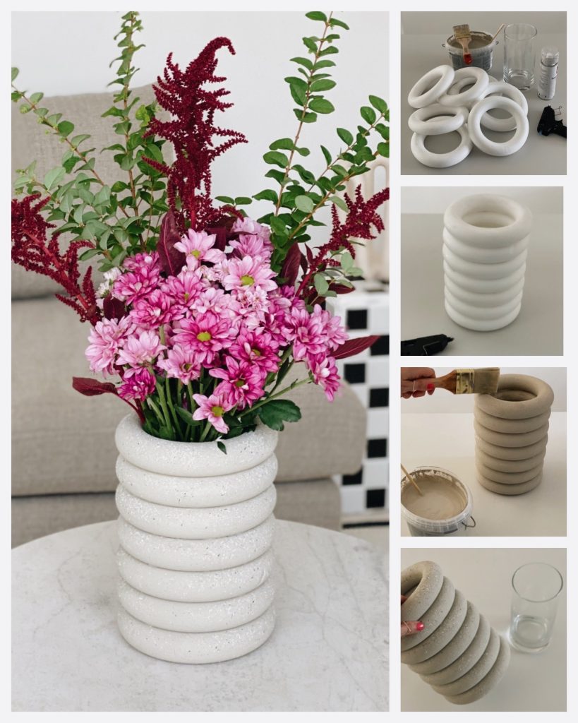DIY Blumen Vase Anleitung sophiagaleria