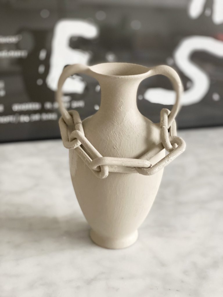 DIY Vase mit Kette sophiagaleria