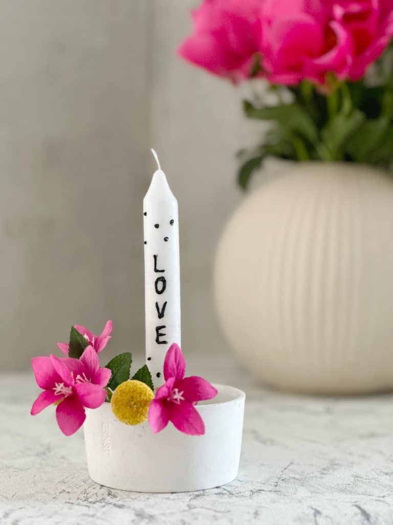 DIY Love Kerzen Muttertag sophiagaleria