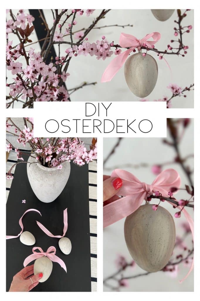 DIY Osterdeko mit Schleife rosa sophiagaleria